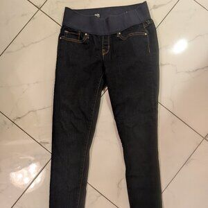 Gap 1969 Maternity Full Panel Dark Blue  Skinny Jeans Size 28 / 6